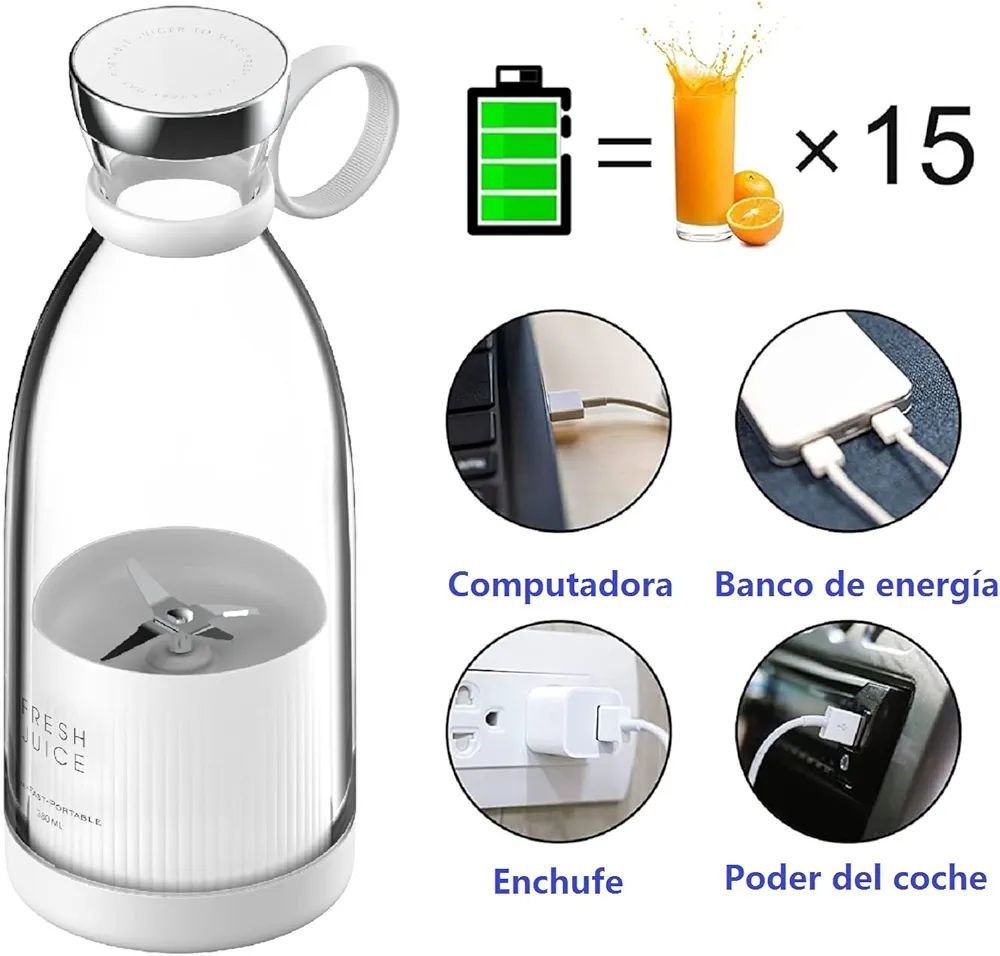 Mini licuadora de vaso portátil